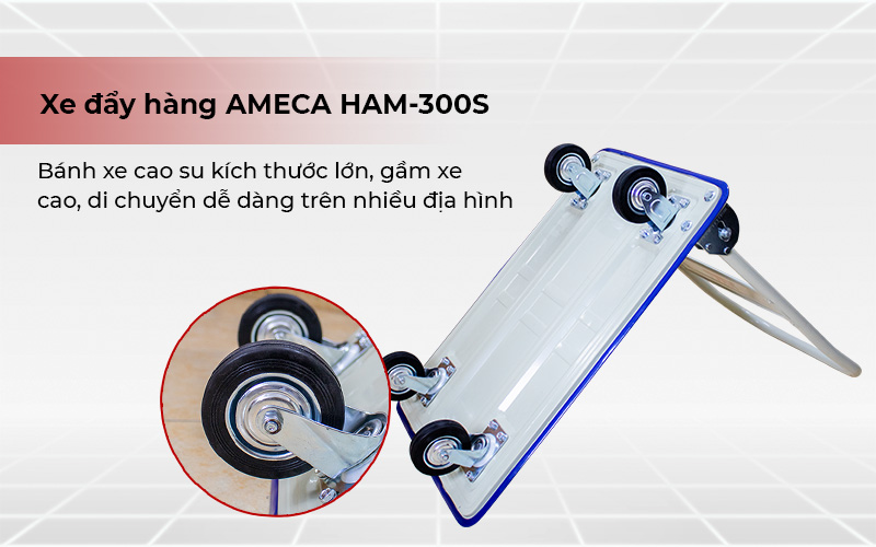 Xe đẩy hàng sàn thép Ameca HAM-300S