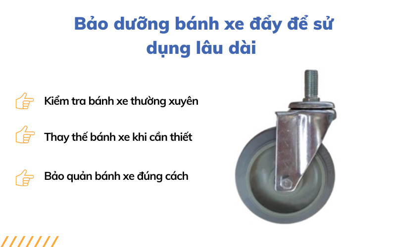 bánh xe đẩy hàng 20cm