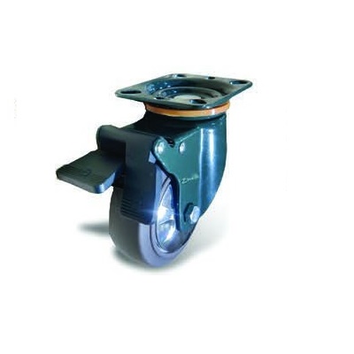 Bánh xe cao su Ethos 383TPG100P62 xoay khóa