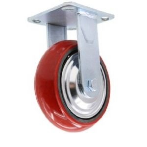 Bánh xe PU D125 gang Hàn Quốc cố định