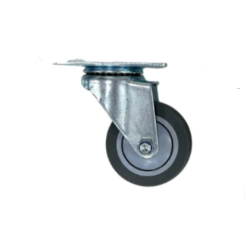 Bánh xe TPR xám D75 xoay tròn