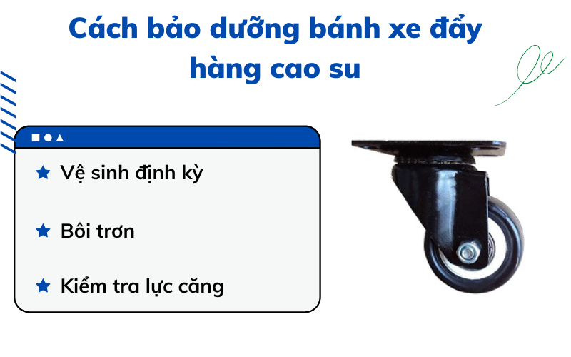 bánh xe đẩy cao su