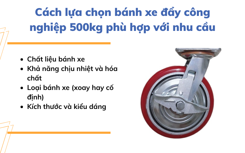 bánh xe đẩy công nghiệp 500kg