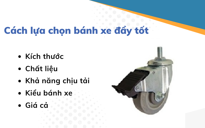 bánh xe đẩy hàng 20cm