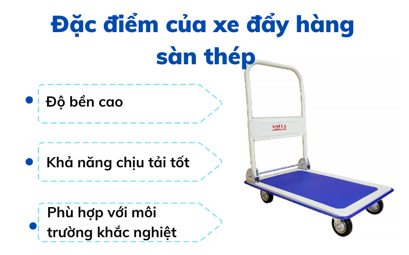 xe đẩy hàng sàn nhựa hay sàn thép