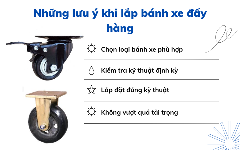 cách lắp bánh xe đẩy