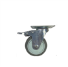 Bánh xe TPR xám D125 xoay khóa Bánh xe TPR xám D125 xoay khóa