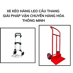 Xe kéo hàng leo cầu thang - Giải pháp vận chuyển hàng hóa thông minh