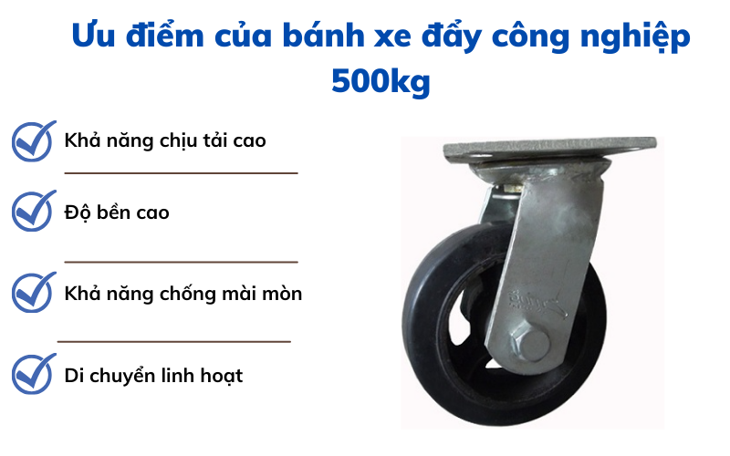 bánh xe đẩy công nghiệp 500kg