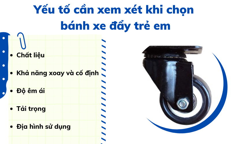 bánh xe đẩy trẻ em